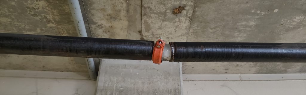 Frozen Fire Sprinkler Pipe