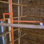 Early installation of a residential fire sprinkler system. WSFP also offers commercial fire sprinkler system installation for all things residential and commercial sprinkler!